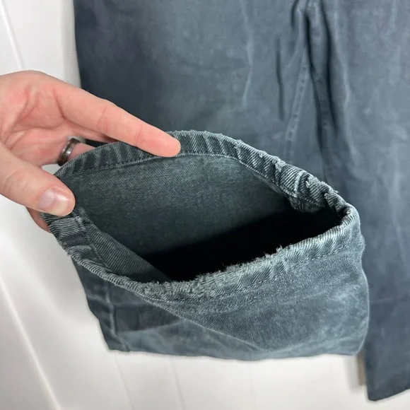 Vintage Anchor Blue Relaxed Baggy Black Jeans 90s Y2K - Picture 8 of 10